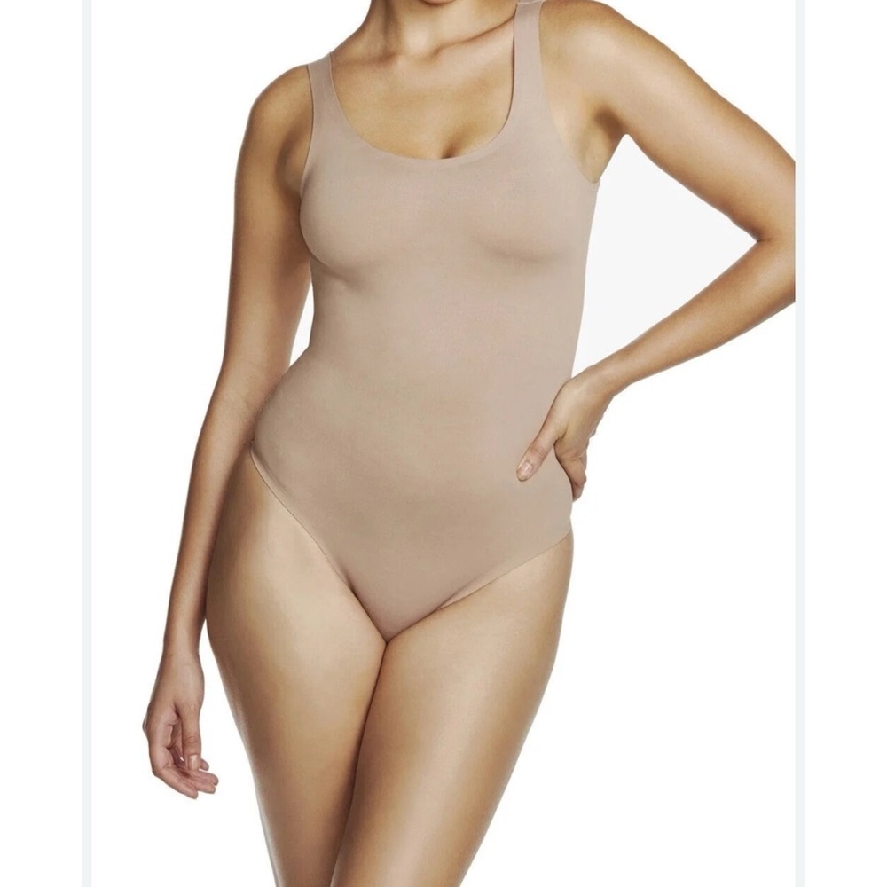 Naomi & Nicole® Firm Control Shapewear Real Smooth Thong Bodysuit